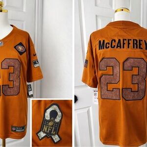 Nike NFL 49ers Christian McCaffrey #23 Salute to Service Jersey NWT Sz.M